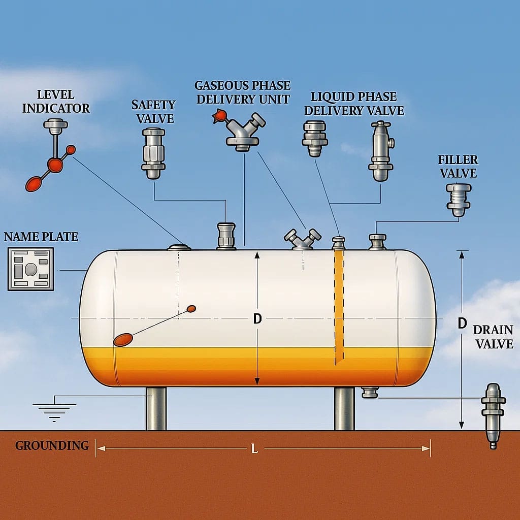 Industrial LPG mini tank