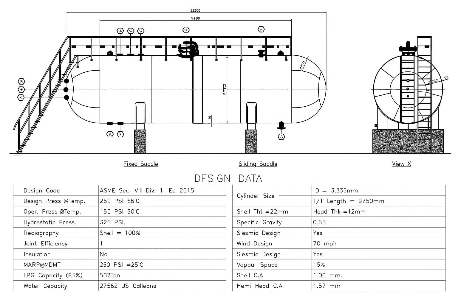 Custom industrial storage tank fabrication