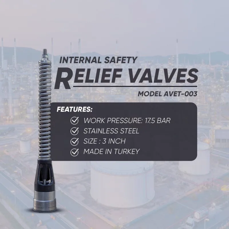 Internal Safety Relief Valve 3 PRV for LPG storage tanks